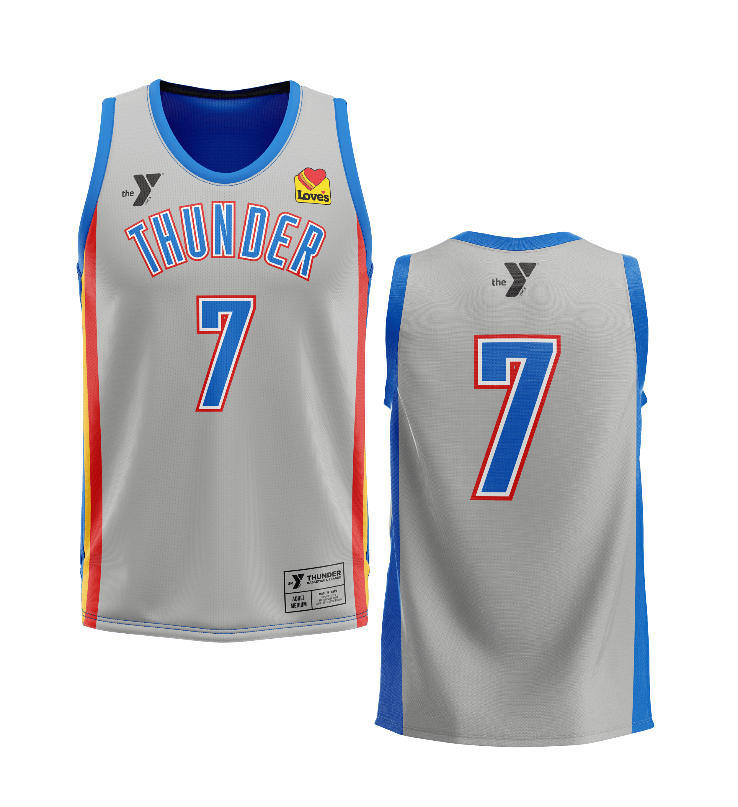 Jr Thunder Sublimated Reversible Jersey